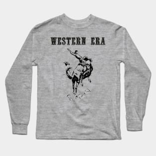 Western Era - Cowboy on Horseback 13 Long Sleeve T-Shirt